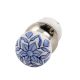 Blue Flower Mortice Handle 2.25